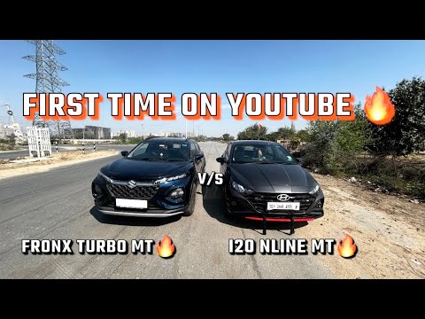 Fronx turbo manual vs i20 nline manual drag race 🔥|| biggest question is answered 🙏