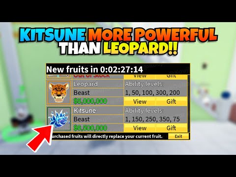 Kitsune Will Be MORE POWERFUL Than Leopard!! (Blox Fruits)