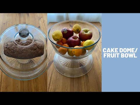 Cake Dome Doubles as a Fruit Bowl