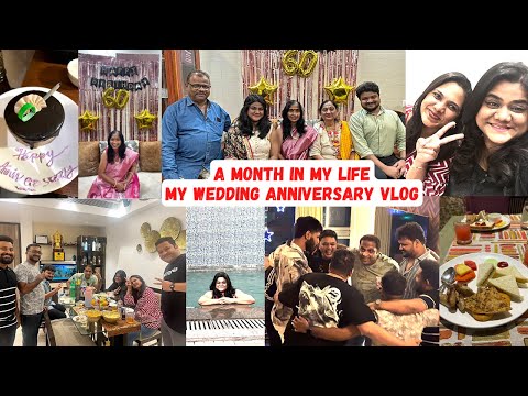 A Month In My Life Vlog |  My 1st Wedding Anniversary Vlog | Monthly Vlogs | Hunger Plans