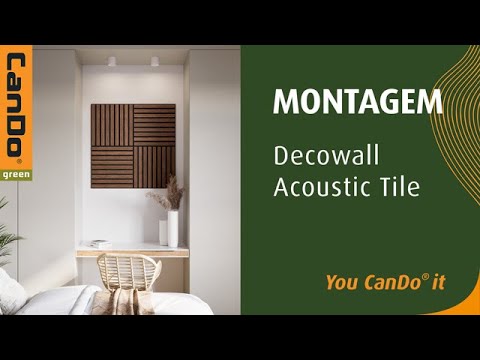 CanDo green Decowall Acoustic Tile - Montagem PT