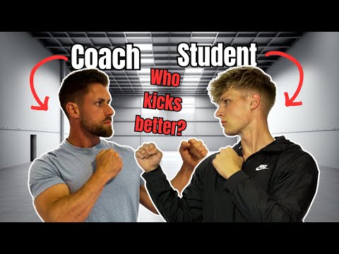 Student VS Coach KICK CHALLENGE