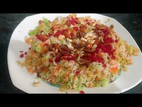 Tri colour Zarda Pulao recipe@in hindi