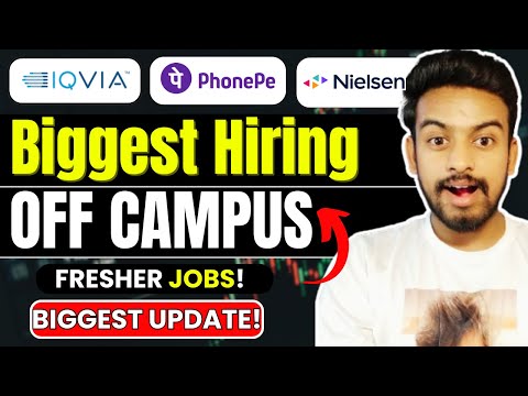 IQVIA, PhonePay, NIQ Biggest Hiring | OFF Campus Drive For 2024, 2025 Batch | Fresher