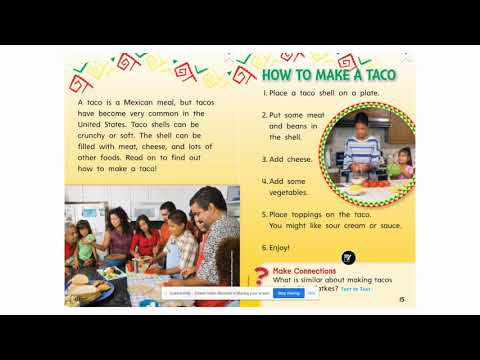 Unit 6.4 "What is a Taco" Leveled Reader