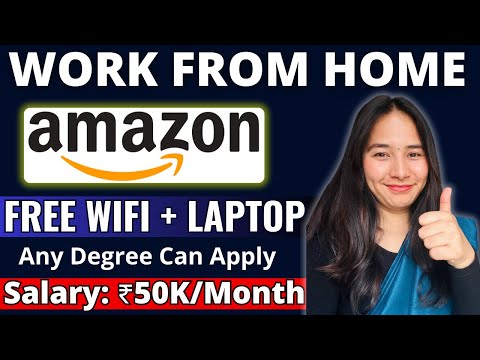 Amazon Hiring Work From Home 🥳🔥| Amazon Work From Home Job | FREE Laptop 😍|  Amazon Online Jobs