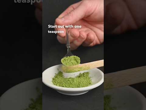 Here’s how to make matcha 🍵 #matchatea