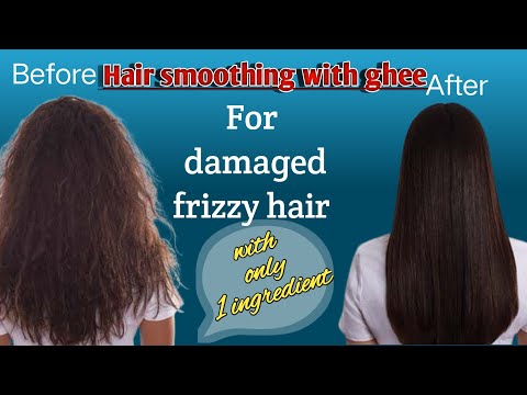 Damaged Hair Treatment//ghee treatment for hair//Surya's food and beauty