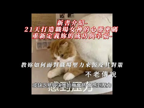 新書介紹 21天打造職場女神的心靈密碼 重新定義妳的成功與幸福 教妳如何面對職場壓力來源