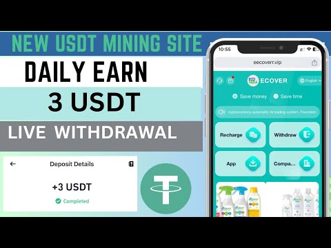 New ECOVER usdt mining site | Welcome to ECOVER cryptocurrency trading site  | trusted Earning site