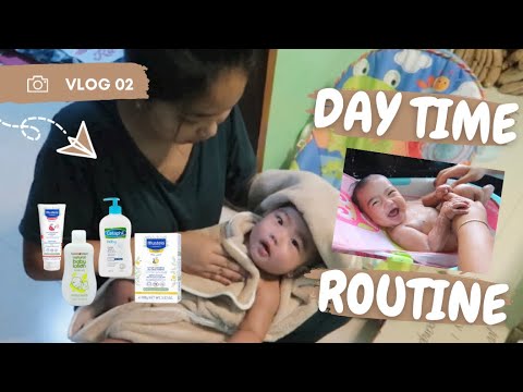 Day time routine | Paraan ng pagligo kay baby | Ilan bottles a day? | First time Mom