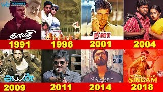 Top Blockbuster Tamil Movies From 1991 to 2018 | Rajini | Kamal | Ajith | Vijay