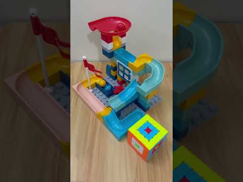 Marble Run ASMR 🔴🟡🔵 839  Satisfying Building Blocks #marblerun #marblerace #asmr