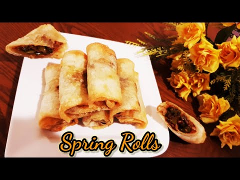 Veg Spring Rolls | Vegetable Spring Roll with Homemade Sheets | Quick & Easy Snack Recipe