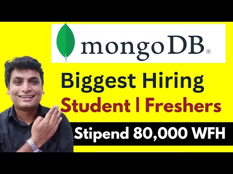 Mongodb Hiring Students & Freshers Stipend 80,000 Rs | WFH Internship Free Learning