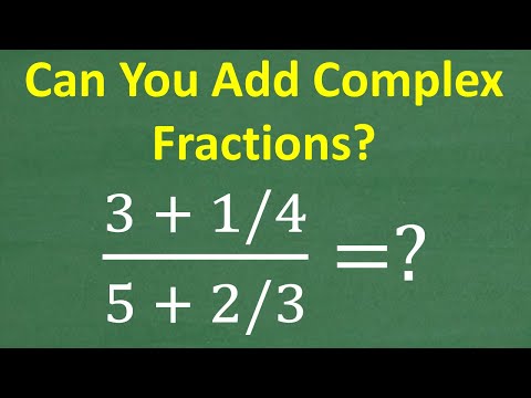 (3 plus 1/4) over (5 plus 2/3) = ? BASIC Math many will get WRONG!