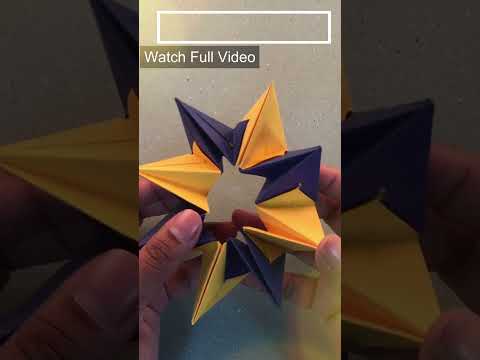 How to Make Origami Magic Star | Paper Magic Star|transforming ninja star | #shorts