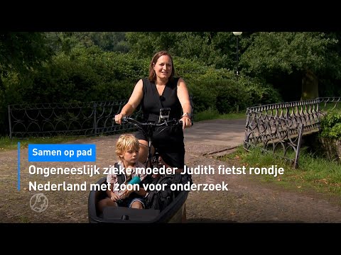 🚲 Ongeneeslijk zieke moeder Judith fietst rondje Nederland voor onderzoek | Hart van Nederland