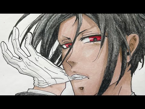 Drawing Sebastion from Black Butler (Kuroshitsuji)