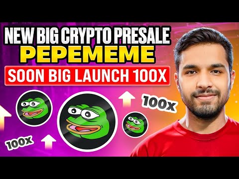 New Big Crypto Presale PepeMeme Soon Big Launch 100x