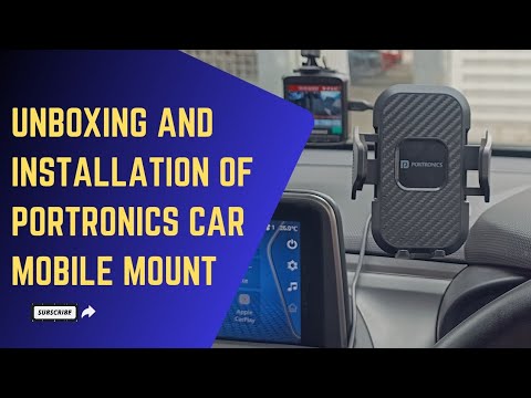 Unboxing and installation of Portronics car mobile Holder