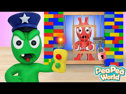 Police Cartoon: Pea Pea Plays Police Game - Pea Pea World