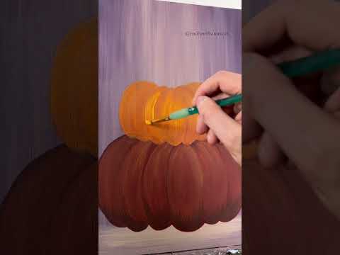 [clip] Pumpkin painting tips and tricks 🎨🎃 #beginner #easypainting #tutorials #howto #paintingtips