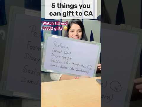 5 Things you can Gift to a CA 🤪 Last 2 is special 😁#ca #calife #cs #cma #upsc #neet #csaspirant