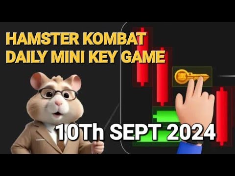 10th September 2024|| HAMSTER DAILY KOMBAT|| DAILY CIPHER|| HAMSTER MINI KEY GAME