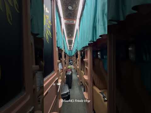 Sibsagar to Guwahati Night Journey in a Luxury Sleeper Bus 🔥 #shorts