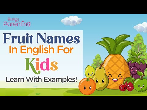 Fruit Names In English | Fruit Names | Fruit Names For Preschoolers & Kids