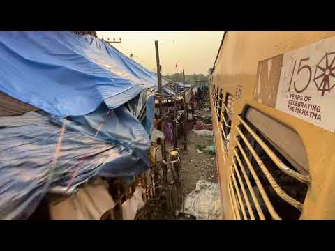 *beech market me se train * Rarest Of Rare Railway track In India