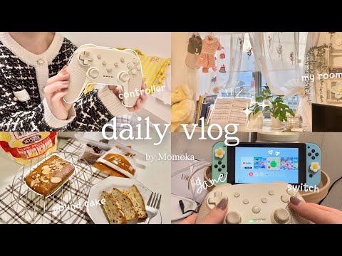 vlog | 20歳社会人のお家で過ごすまったり休日vlog🏠ゲーム🎮お菓子作り🍪撮影🎥料理🍳