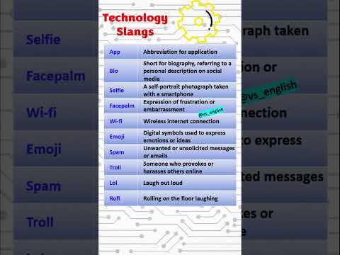 Technology Slang That Will Surprise You! Informal English Words #slang #slangs #shorts VS ENGLISH