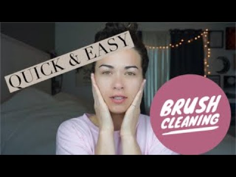 Easy & Quick Makeup Brush Cleaning | nicole erin