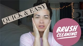 Easy & Quick Makeup Brush Cleaning | nicole erin