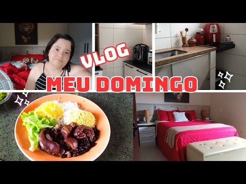 UM DOMINGO CHUVOSO MAS GOSTOSO FIZ A ORGANIZAÇÃO DA CASA FIZ FEIJOADA ARRUMEI O CABELO.