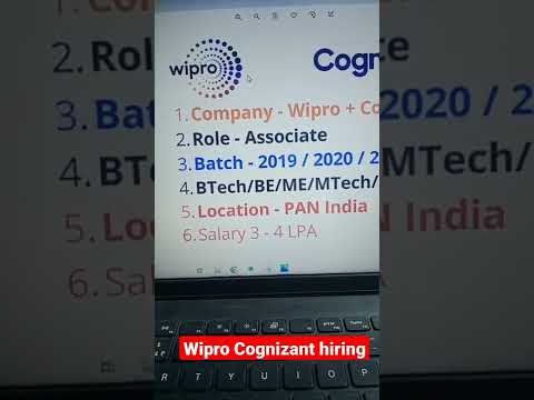 Wipro Cognizant hiring