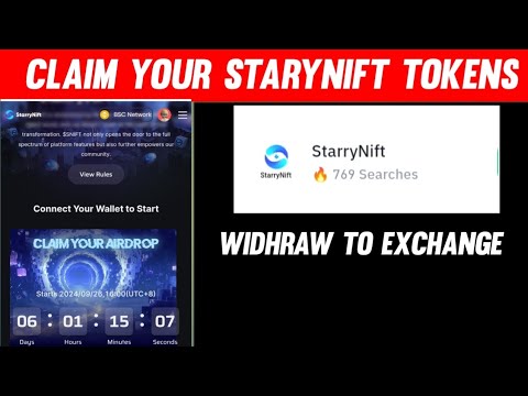 StarryNift Tokens Claim & Withdrawal | StarryNift Airdrop Update | Finance Web3 Airdrop StarryNift