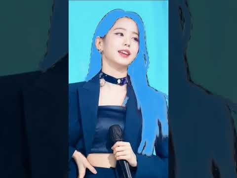 Ive Wonyoung with unicorn hair edit series (blue version) #ibispaintx #keditz #ive #wonyoung #rei