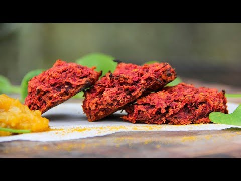 Baked Beet Bhajis (and Vancouver Island VLOG #1)