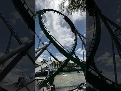 The Incredible Hulk Coaster #universalorlando #islandsofadventure #rollercoaster #thehulk #dubstep