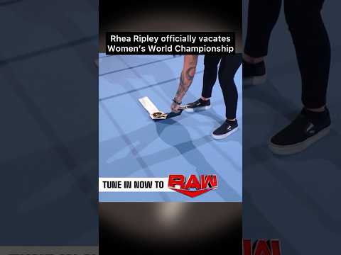 Rhea Ripley Officially Vacates the Women’s World Championship