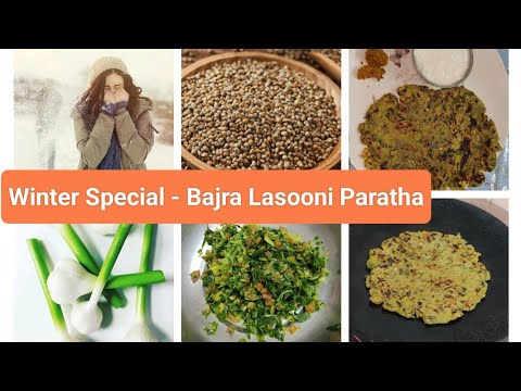 Hara Bhara Lasooni Bajra (Pearl Millet)Paratha #winterspecial #milletrecipes #healthy #tasty