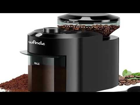 Wancle Electric Burr Coffee Grinder Adjustable Burr Mill Conical Coffee Bean Gri