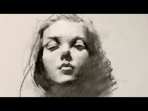 Quick Portrait Sketch in Charcoal