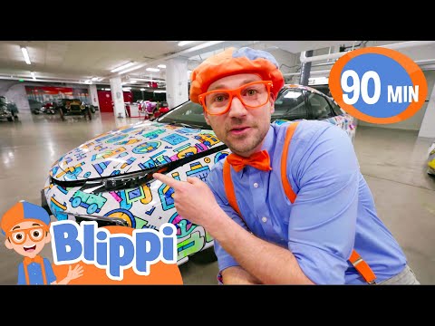 🎨 Blippi Colors a Car! | Educational Kids Videos | Fun Vehicles Compilations