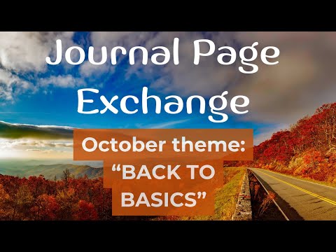 Journaling Exchange ~ October Theme: "Back to Basics" ~ Happy Mail