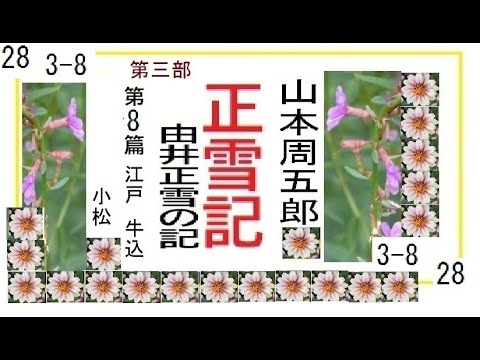 「正雪記,」その28,第３部,第8,　江戸,　牛込，作,山本周五郎※【解説,朗読,】,by,D.J.イグサ,＠,イオギ,・井荻新,