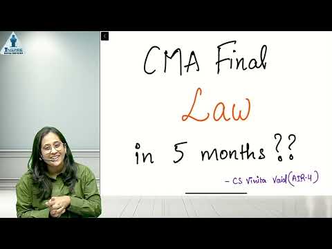 Can You Clear CMA Final LAW if You Start NOW!!🤔 | Inspire Academy CMA 🎯